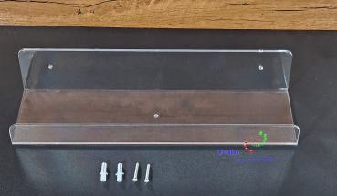 Acryl Wandregale Kosmetik-Aufbewahrungsregale für Ihre Kosmetiksammlung  L x T x H = 38 x 11 x 7,60cm